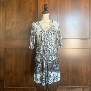 Apt. 9 Monochrome Patterned Mini Dress